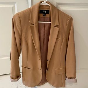Forever 21 Tan Blazer with Elbow Patches